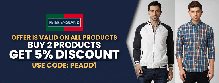 Peter England Buy 3 Get 3 Offers (May 2023): Get Discounts on All Orders