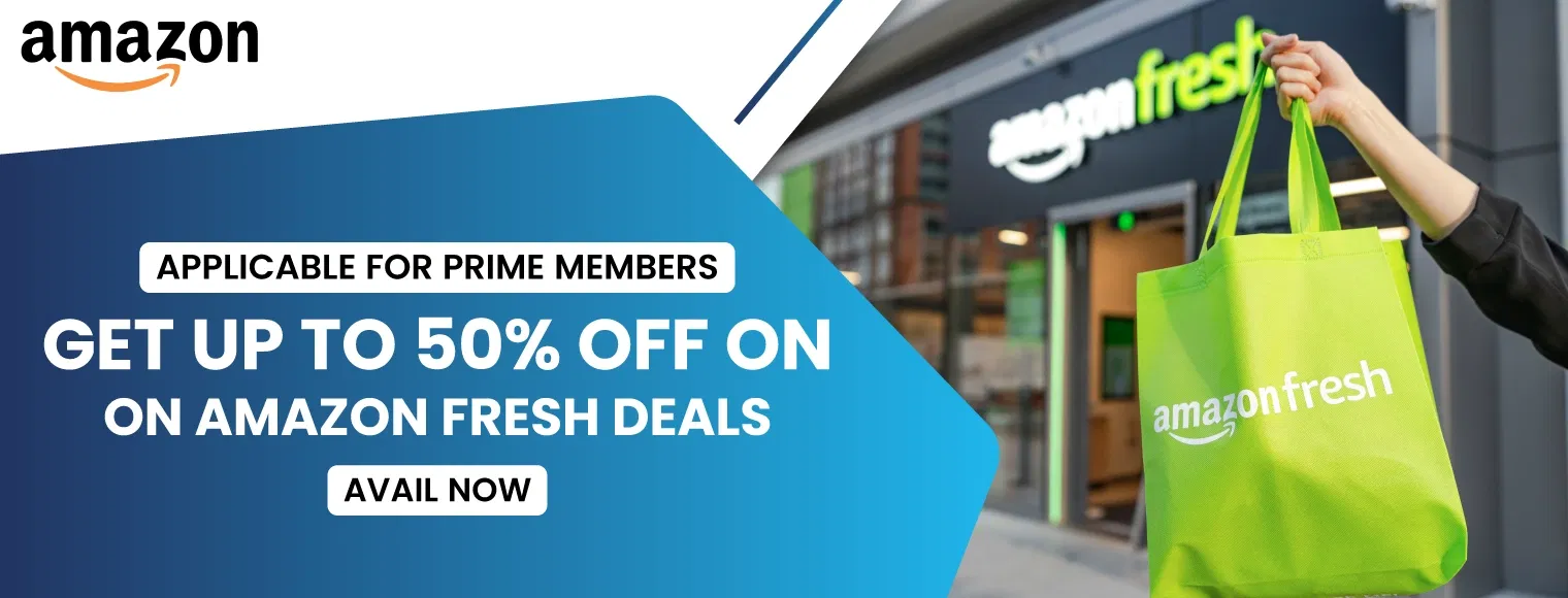 Get up to 60% off on amazon fresh deals
