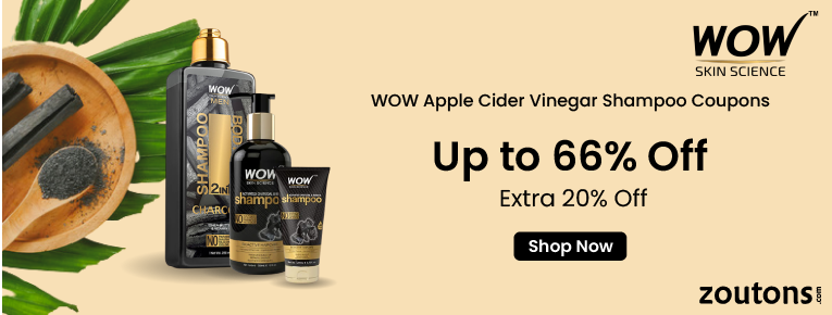 WOW Apple Cider Vinegar Shampoo Coupons 2021 (April) : Earn Up to 75% Off + Extra 20% Off on Apple Cider Vinegar Shampoo