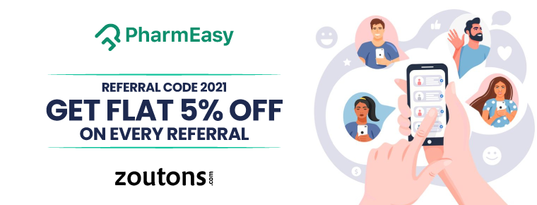 Pharmeasy Referral Code (August 2021) : Get Flat 5% Off On Every Referral