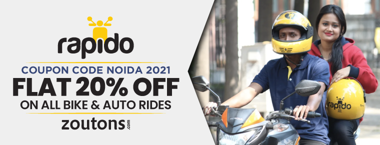 Rapido Coupon Code Noida | July 2021 : Flat 50% Off On All Bike & Auto Rides