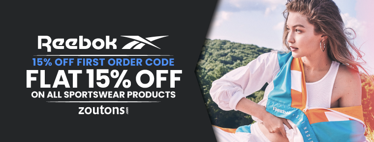 Reebok 15% off First Order Code |August 2021| Flat 15% Savings on All Sportswear Products + Free Shipping