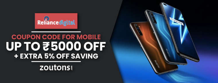 Reliance Digital Coupon Code For Mobile (June 2021): Instant Rs.6000 Off On Mobiles