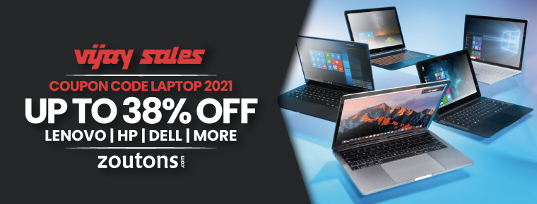 Vijay Sales Coupon Code Laptop| June 2021| Save Up To 38% on Lenovo, HP, Dell & More