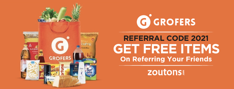 Grofers Referral Code 2021 (April Edition):Get Up To 90% Off On All Orders