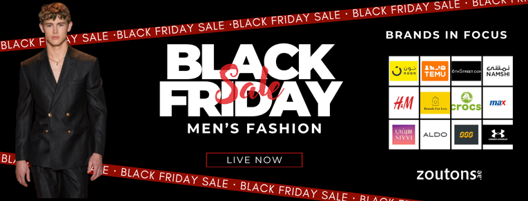 Men’s Fashion Black Friday 2025 UAE: Up to 90% OFF & Verified Coupon Codes