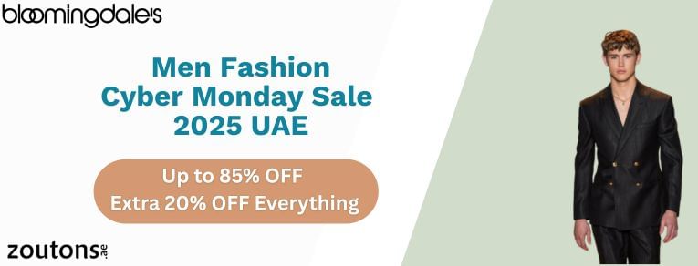 Bloomingdale’s Cyber Monday 2025 UAE: Men’s Fashion Sale Up to 85% OFF + Extra 20% Code