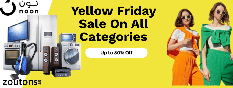 Sale Alert! Yellow Friday Sale At Noon - Up To 80% Off On All Categories