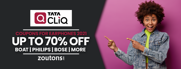 Tata Cliq Coupons For Earphones 2021 | August | 70% Off On BOAT, Philips, BOSE & More