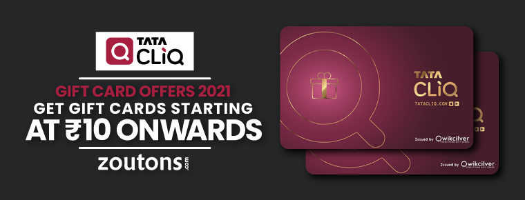 Tata Cliq Gift Card Offers (July 2021) | Gift Cards Starting @ Rs 10 Only