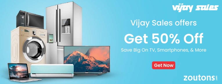 Vijay Sales offers 50% Off | July 2021: Save & Get Free Delivery On All Products