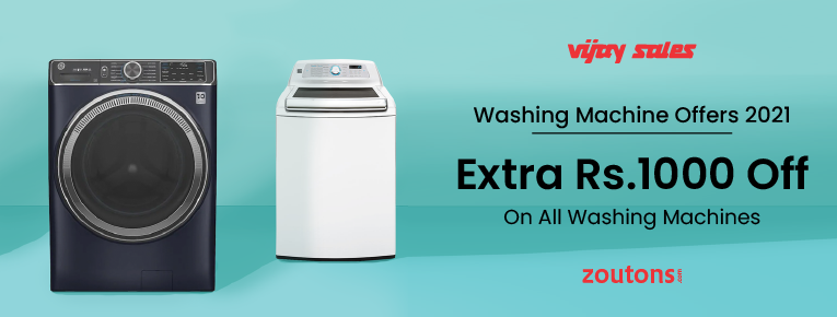 Vijay Sales Washing Machine Offers (Feb 2021)- Extra Rs.1000 off On All Washing Machines