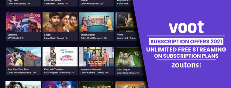 Voot Subscription Offers 2021 (July Special): Unlock 14 Days FREE Trial On Annual Subscription