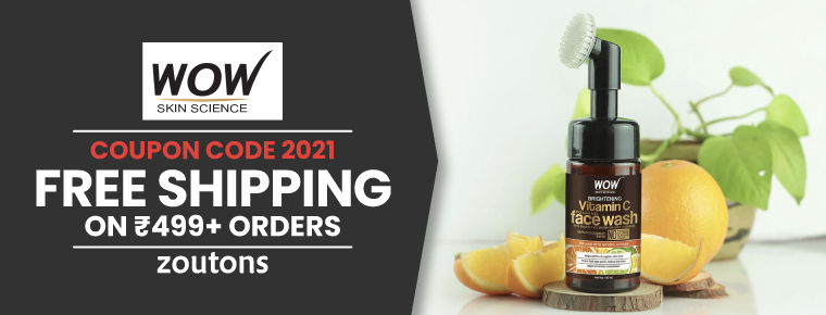 WOW Coupon Code For Free Shipping 2021 (May Special): Orders Above Rs.499 Delivered For Free