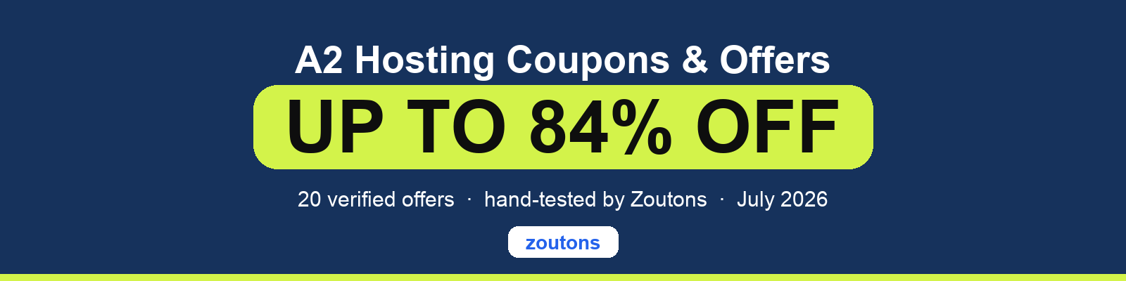 A2 Hosting Coupons July 2026