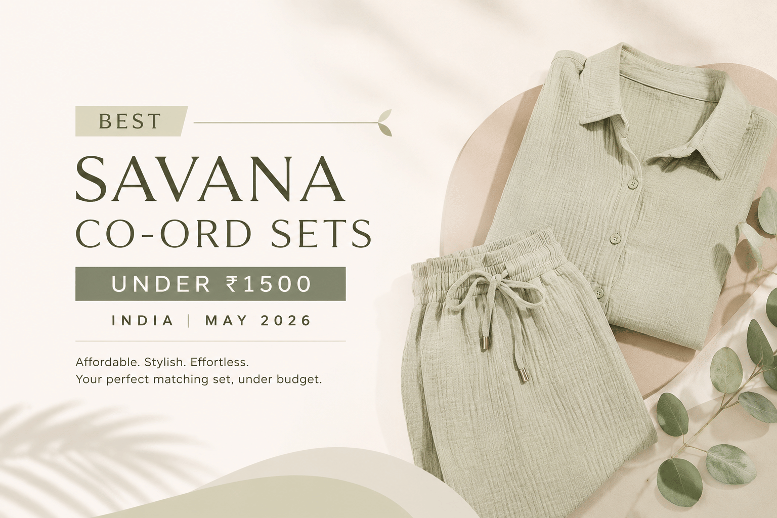 Best Savana Co-ord Sets India Under ₹1500: May 2026