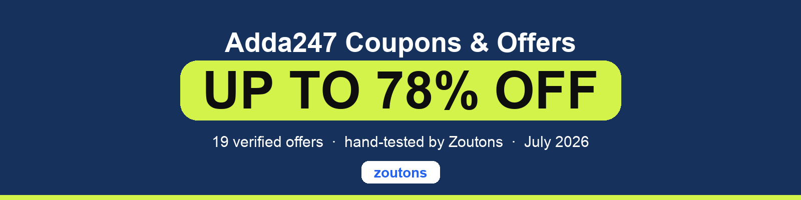 Adda247 Coupons July 2026