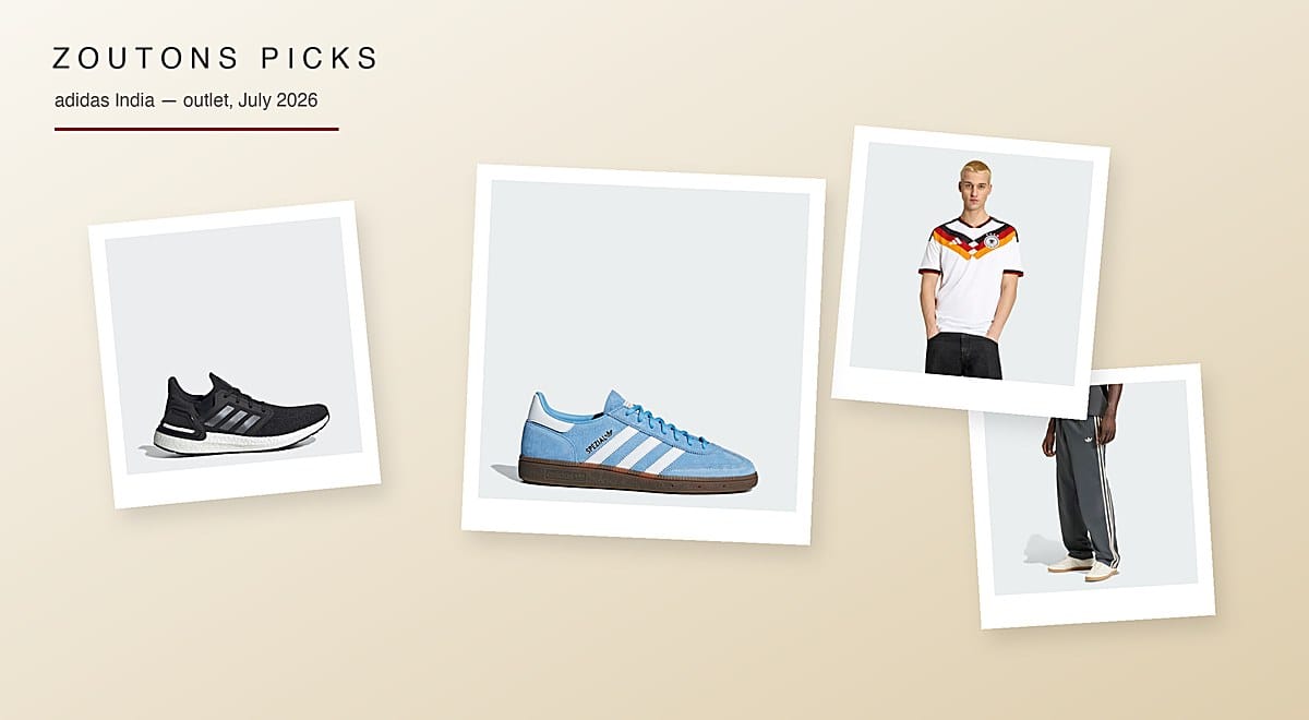adidas Outlet July 2026: 21 Zoutons Picks From Rs. 779 Up