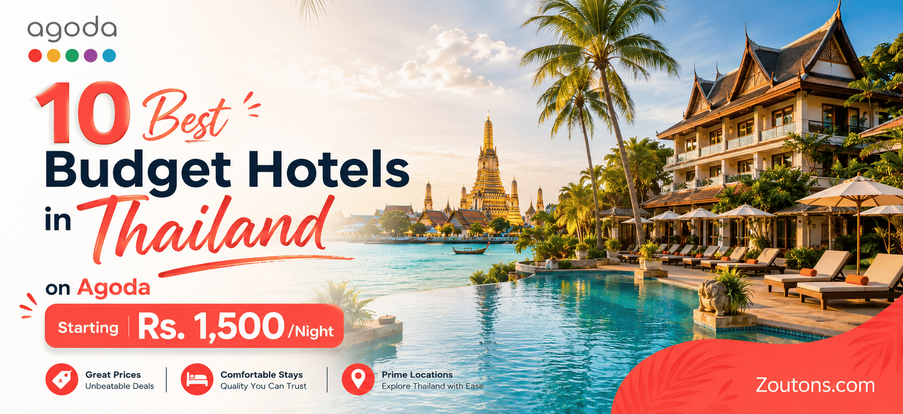 10 Best Budget Hotels in Thailand on Agoda From Rs. 1,500/Night (2026)