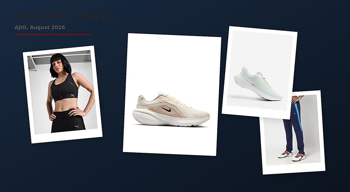 AJIO Activewear August 2026: The Listings That Name a Spec