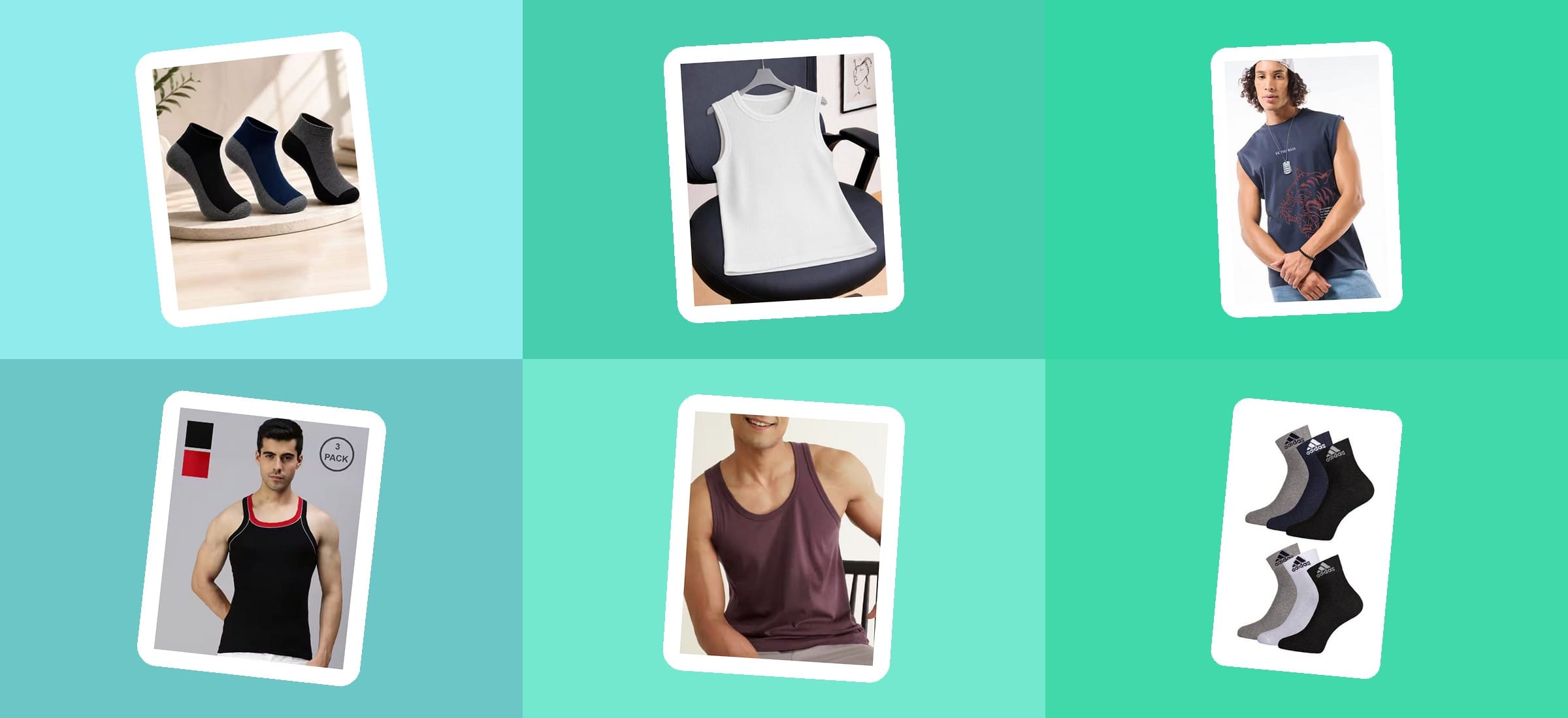 AJIO Men's Vests and Socks Under Rs. 900: Prices, August 2026