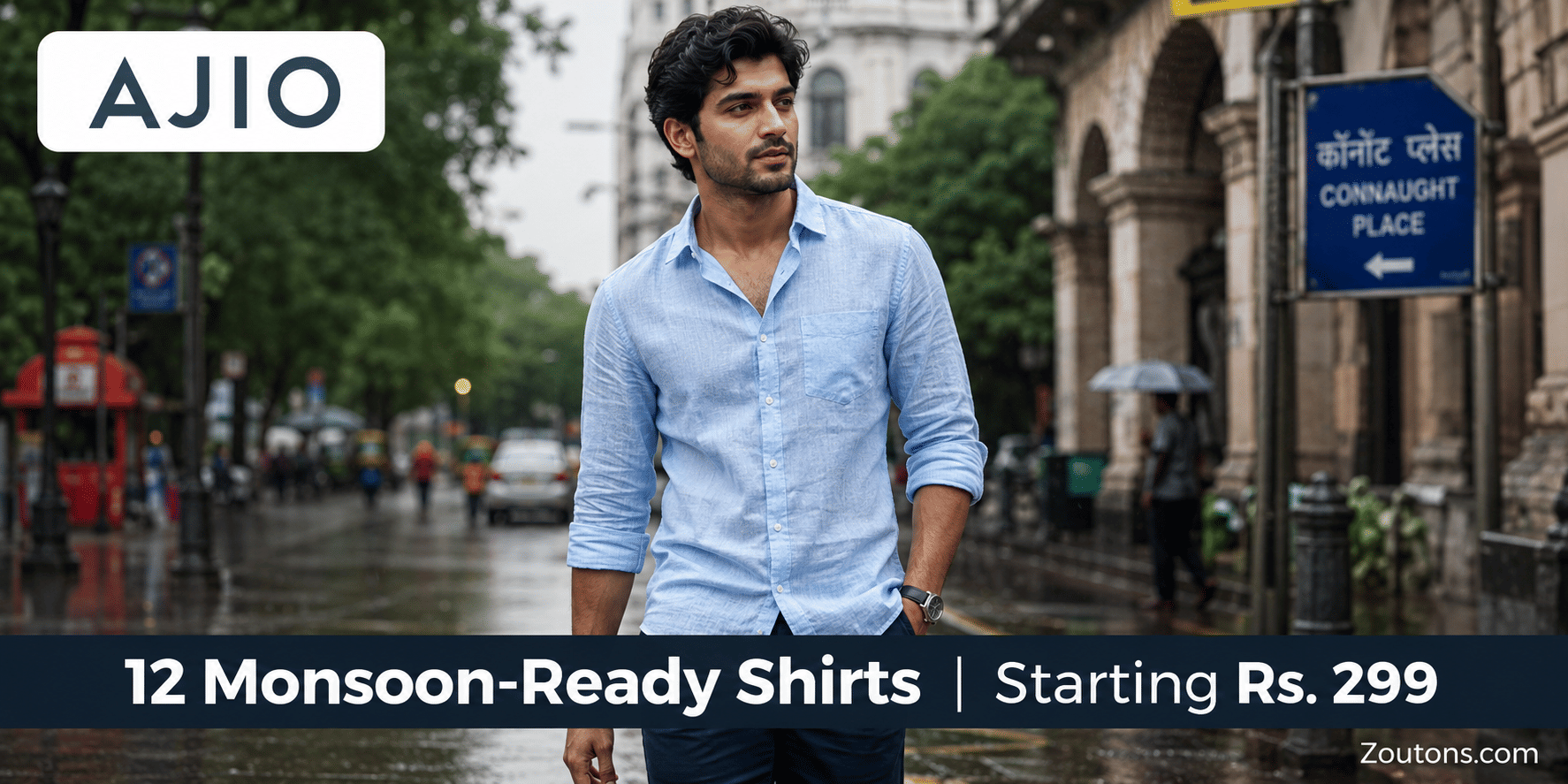 AJIO Men's Casual Shirts Under Rs. 599: 12 Monsoon-Ready Picks
