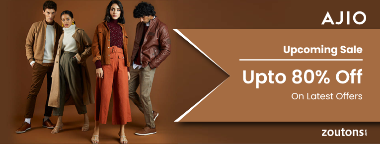 Ajio Upcoming Sales 2021: Up To 80% Off | Sale Dates | Latest Offers
