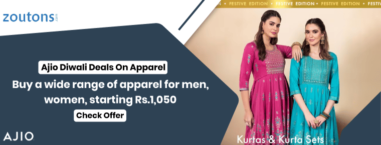 Ajio Diwali Deals On Apparel