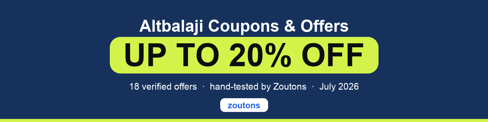 Altbalaji Coupons July 2026
