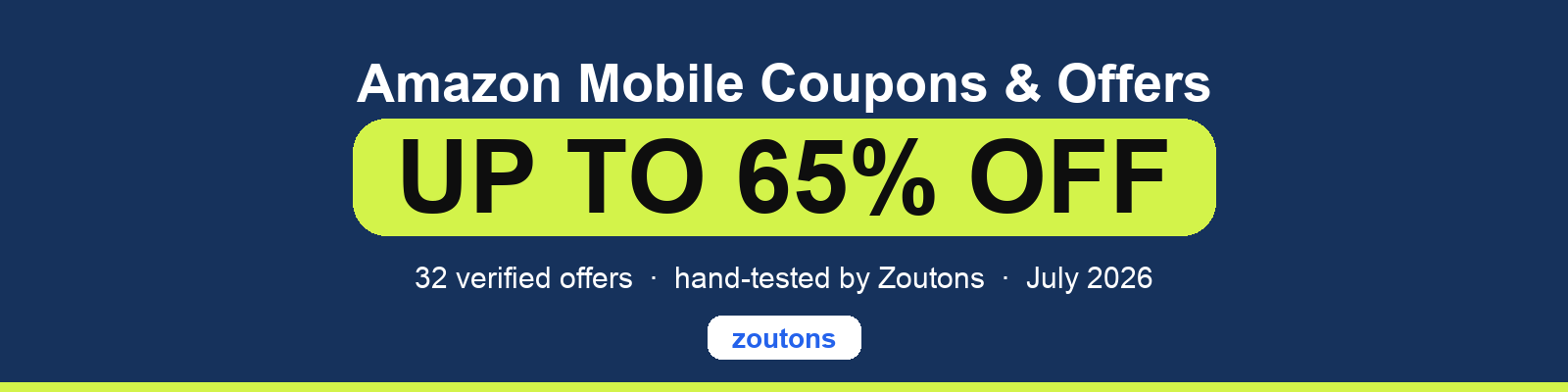 Amazon Mobile Coupons July 2026