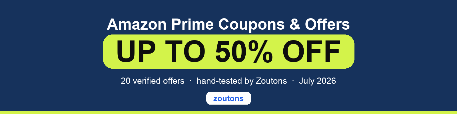 Amazon Prime Coupons July 2026
