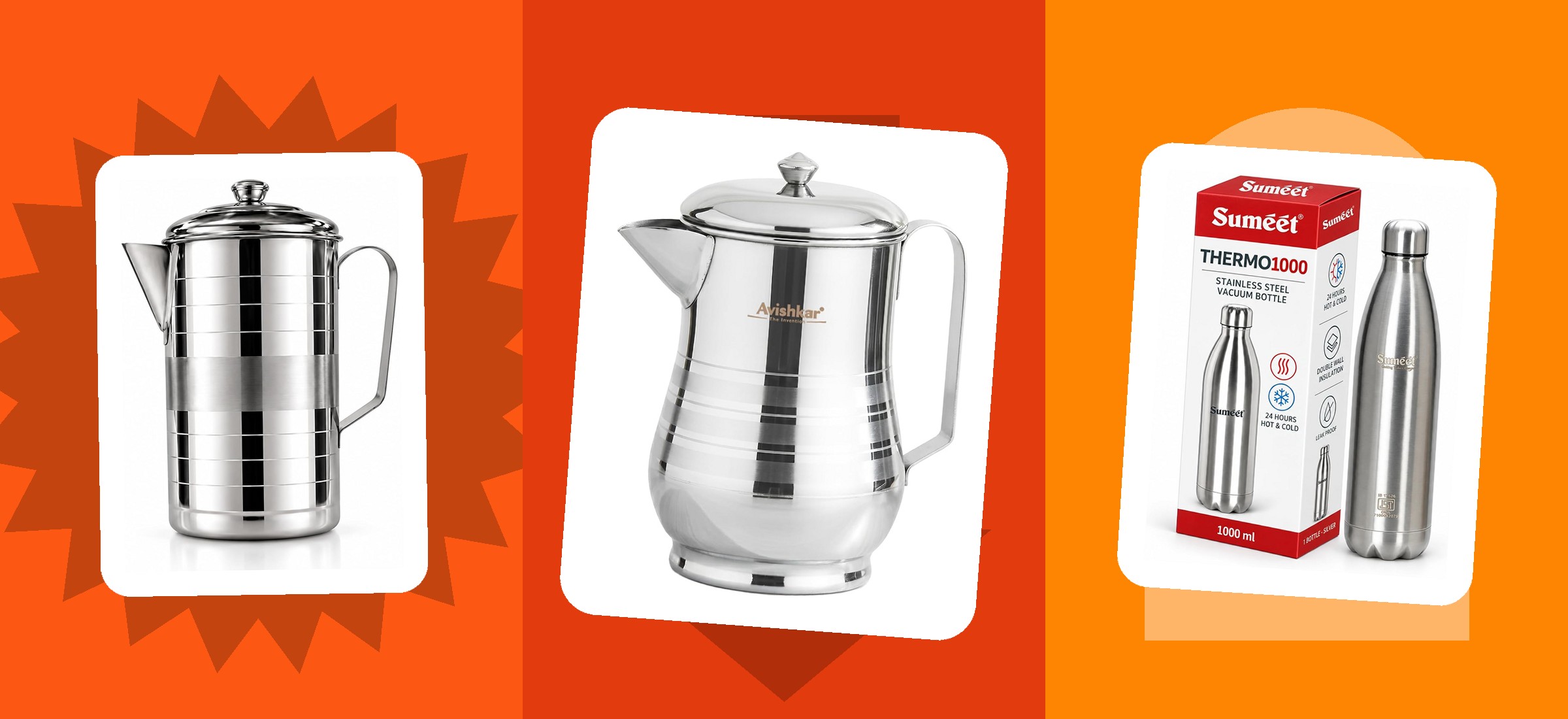 Water Jug and Flask Price: Amazon vs Flipkart, October 2026