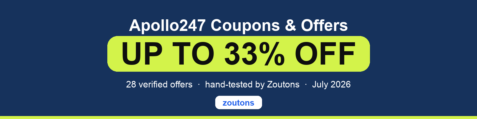 Apollo247 Coupons August 2026
