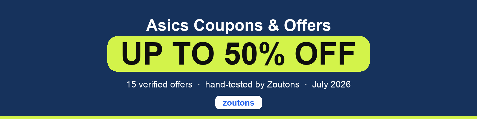 Asics Coupons July 2026