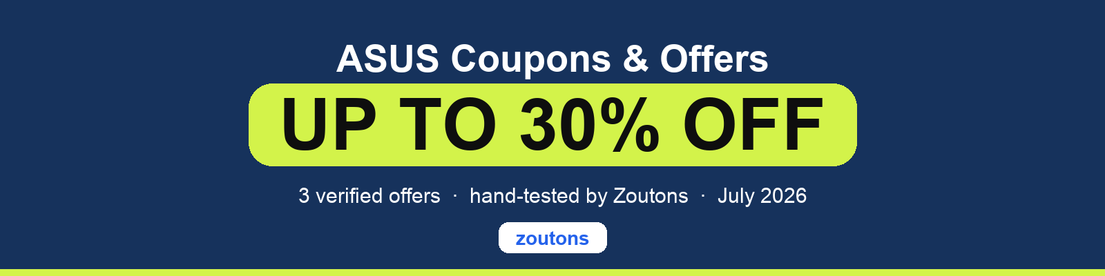 ASUS Coupons July 2026