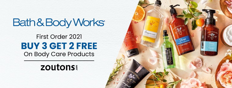 Bath & Body Works Coupon For First Order 2021 | May: Buy 2 Get 1 Free On Body Care Products