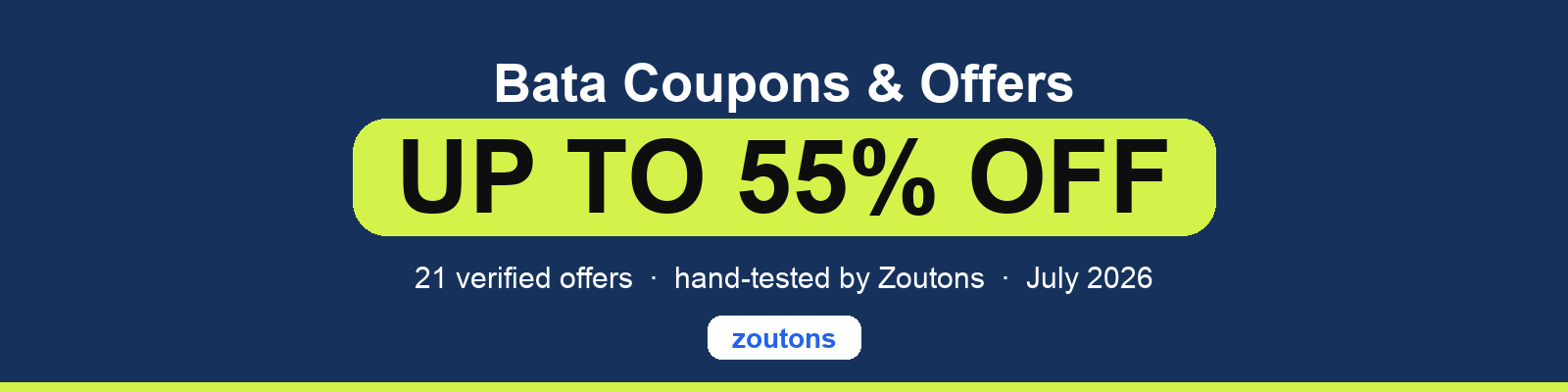 Bata Coupons July 2026