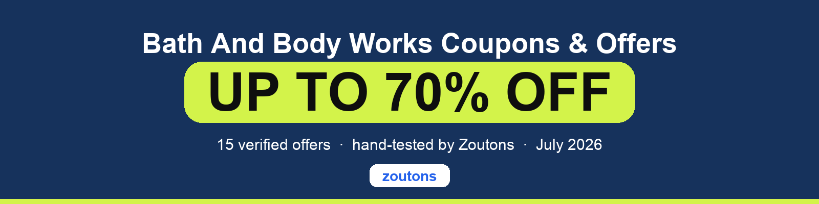 Bath And Body Works Coupons July 2026