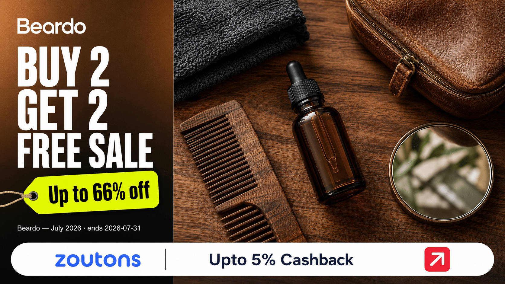 Beardo Buy 2 Get 2 Free Sale (B2G2) July 2026 - Up to <strong class='bold'><strong class='bold'><strong class='bold'><strong class='bold'><strong class='bold'><strong class='bold'>66%</strong></strong></strong></strong></strong></strong> Off Grooming Combos