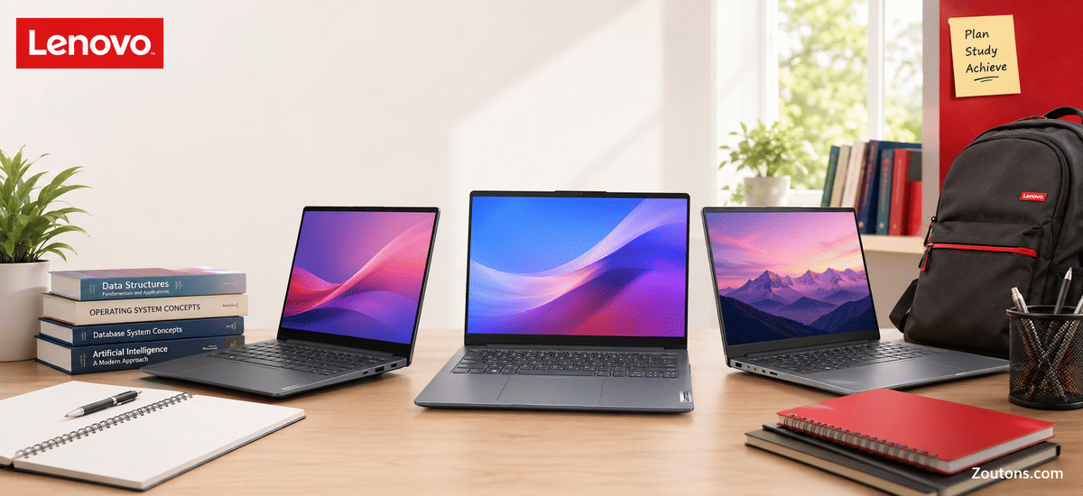 Best Lenovo Laptops for Students Under Rs. 60,000 in 2026