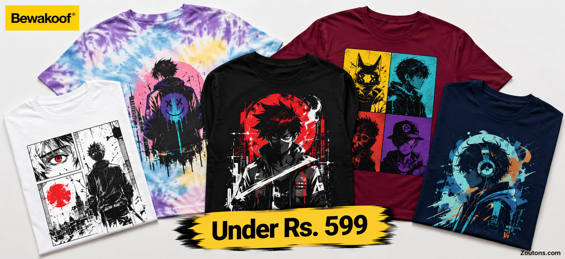 best-bewakoof-anime-t-shirts-naruto-one-piece-marvel-under-599-2026