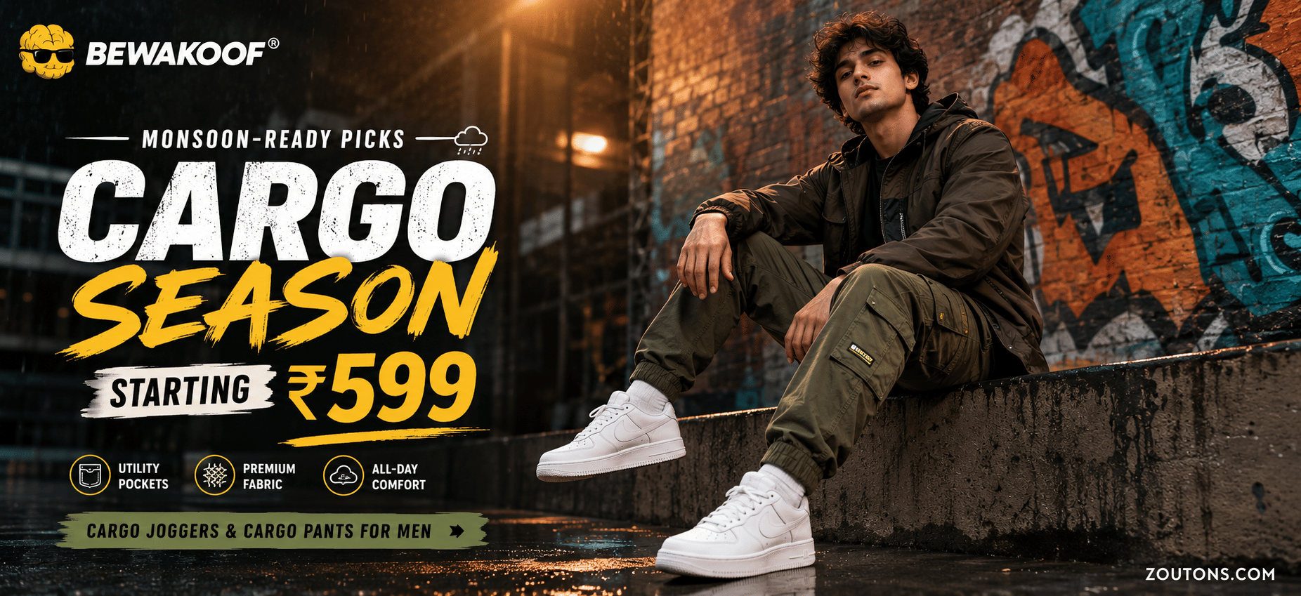 Best Bewakoof Cargo Joggers & Pants for Men From Rs. 599: Monsoon Picks