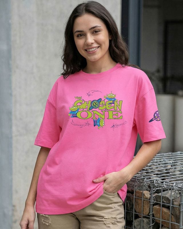 Chosen One Pink Oversized Tee (Women)