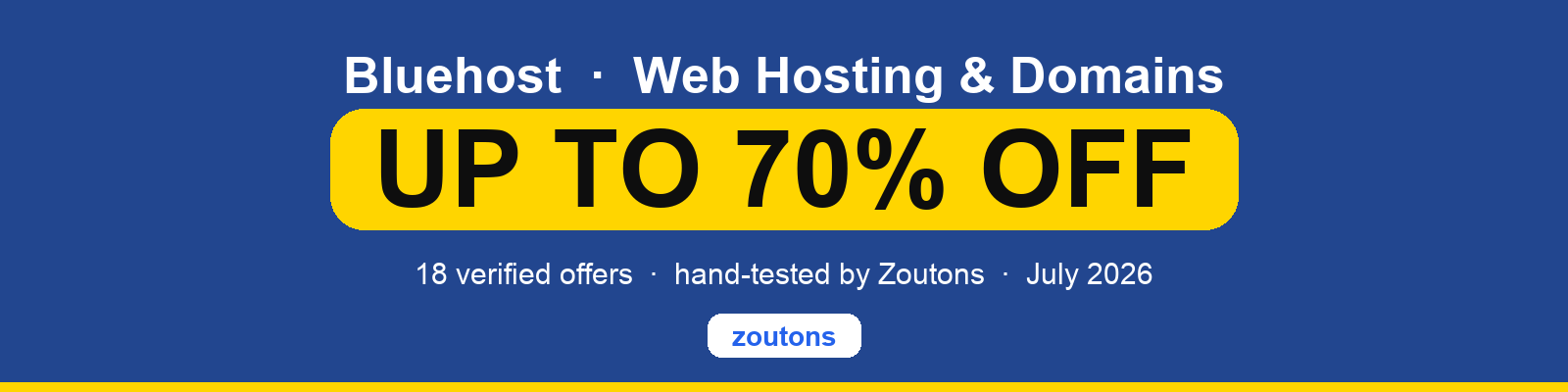 Bluehost coupons