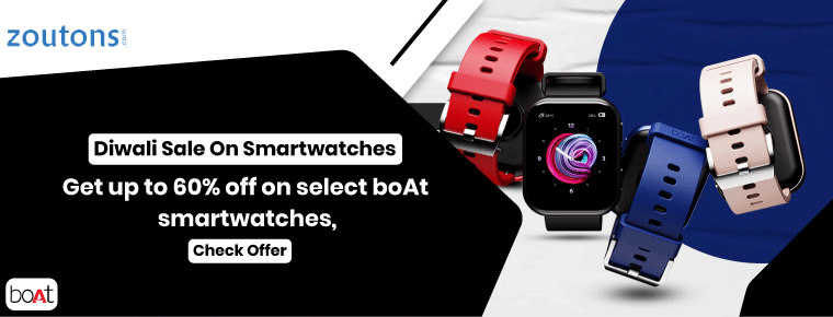 Diwali Sale on smartwatches | Get up to 60% off on select boat smartwatches