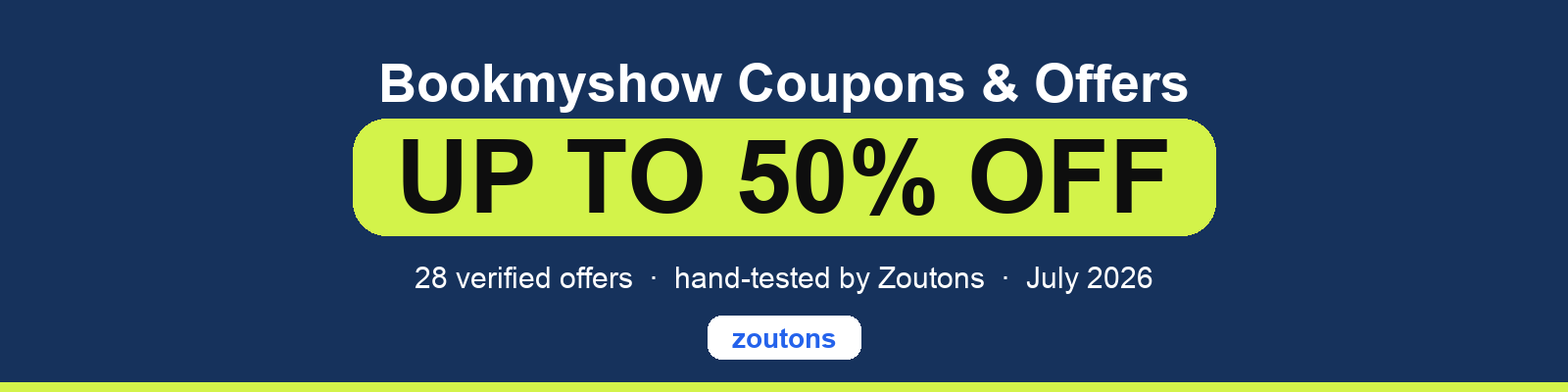 Bookmyshow Coupons July 2026