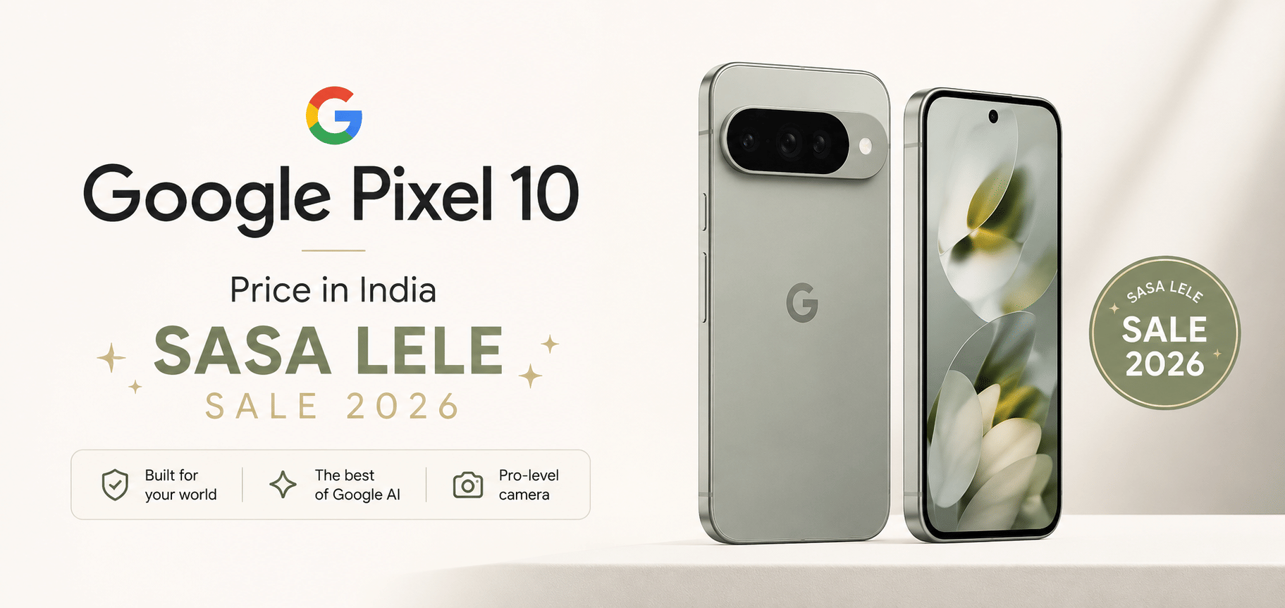 Google Pixel 10 Price in India: SASA LELE Sale 2026