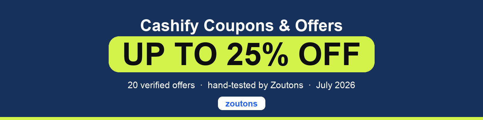 Cashify Coupons July 2026