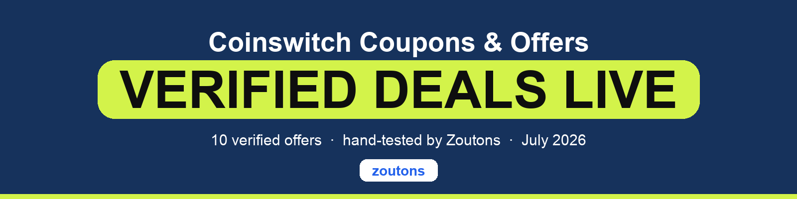 Coinswitch Coupons July 2026