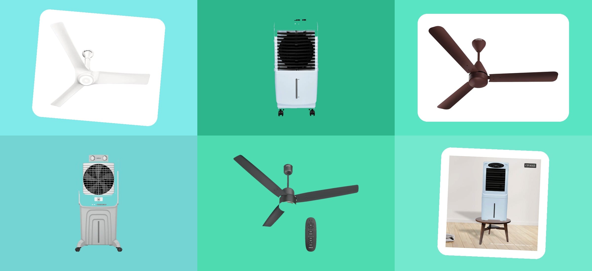 Croma Ceiling Fan and Air Cooler Prices August 2026: Rs. 1,549 Up